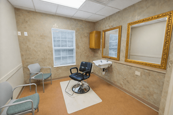 On-site hair salon